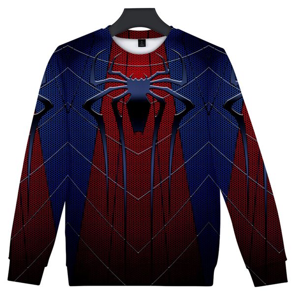 

spider man far from home 3d printed kpop o-neck sweatshirts women/men fashion long sleeve sweatshirt 2019 arrival clothes new, Black