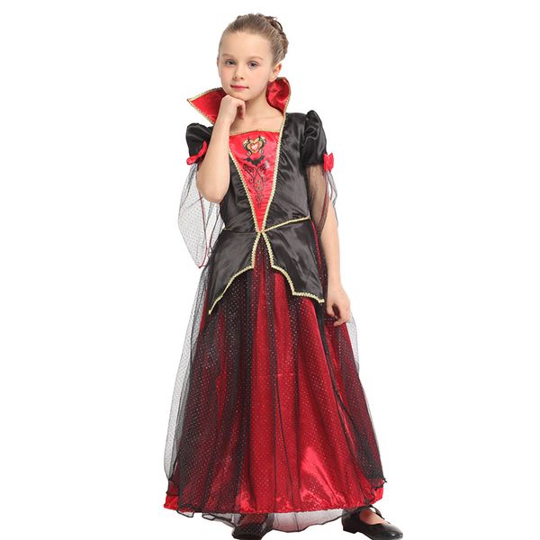 

huihonshe новое аниме vampire платье для малышей костюмы хэллоуин карнавальные костюмы для детей партии cosplay девочек ведьма, Black;red