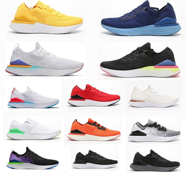 

wholesale men running shoes react 2 women trainers triple black dark red yellow orange men sneakers 36-45
