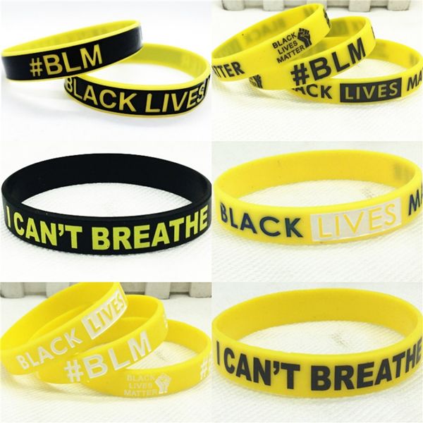 

black lives matterblack sport silicone bracelets bangles men stainless steel geometric charm jewelry geometric steel punk accessories cuf #7