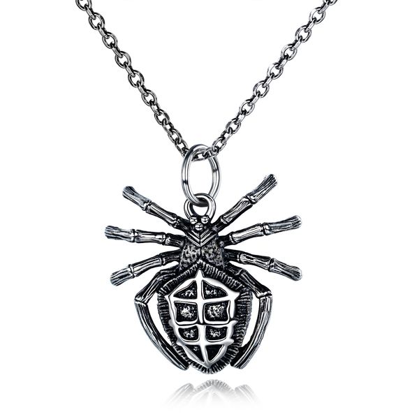 

necklace pendant for men stainless steel titanium necklace sliver pendant necklace hip-pop punk mens jewelry for lovers gift, Silver