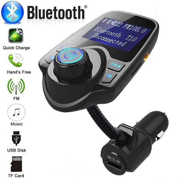 

adeeing wireless in-car bluetooth fm transmitter mp3 radio adapter usb charger car bluetooth handscar fm transmitter r30