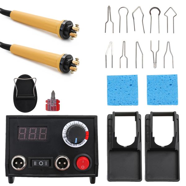 

adjustable temperature wood burner pyrography pen burning machine gourd crafts tool set with 20 pieces various wire tips 2 pen