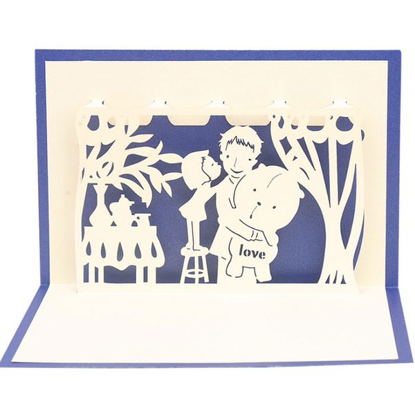 

creative 3d love greeting card super dad father's day gift congratulation decoration supplies ing