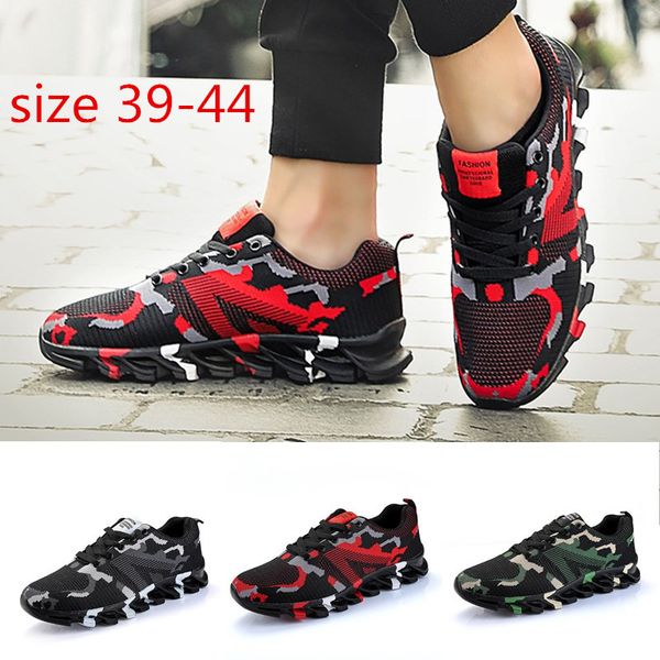 

men sneakers breathable camouflage running shoes lace up causal shoes