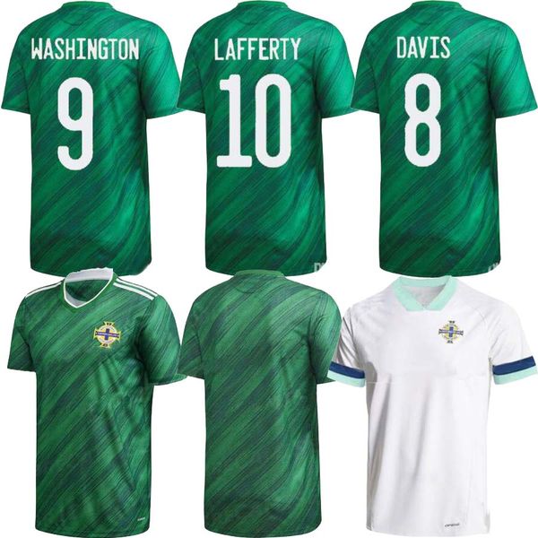 

mens northern ireland 2020 2021soccer jerseys magennis lafferty camiseta de foot adults football shirt mcnair jones evans maillot de foot, Black;yellow