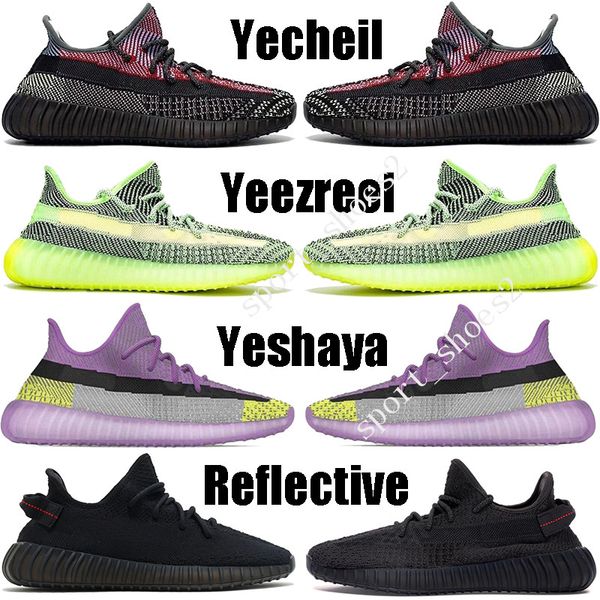 

2020 новых yeehu yecheil черного статическими 3m reflective kanye west кроссовок gid пылать истинные формы глинистых масел мужчину кроссовок
