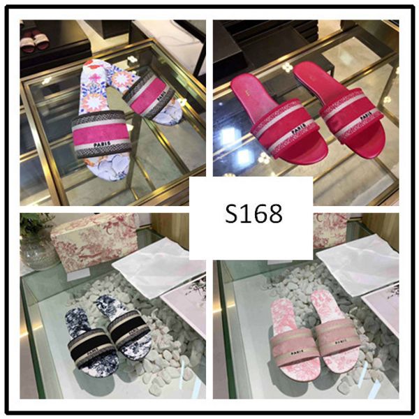 

горячий бренд new dazzle цветы женщины сандалии конструктора тапочки вышивка тапочки вьетнамки полосатый пляж причинная трусы 8, Black