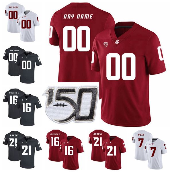 

washington state cougars college football jerseys steve gleason jersey renard bell gunner cruz gage gubrud travell harris custom stitched, Black