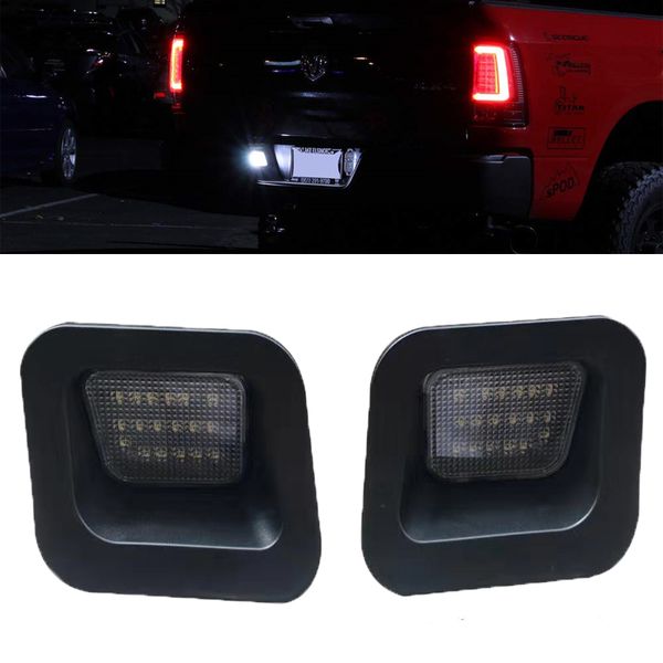 

led license plate light lamp assembly replacement for 2003-2018 dodge 1500 2500 3500 pickup truck white illumination lights