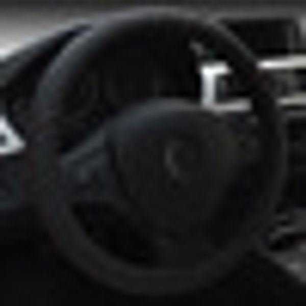

кожаный руль автомобиля крышки колеса черный серый размер m 15 pu авто аксессуар