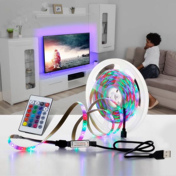 

Светодиодная лента USB 2835SMD DC5V Водонепроницаемый RGB Гибкая светодиодная лента 1M 2M 3M