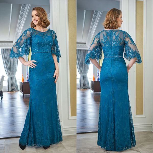 

jasmine mother of the bride dresses short sleeves lace appliques sequin evening gowns custom made floor length wedding guest dress, Black;red