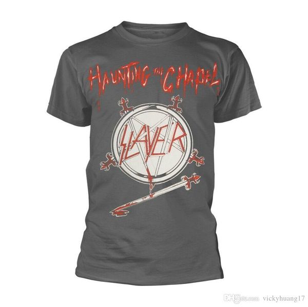 

slayer 'haunting the chapel' t shirt - new, White;black