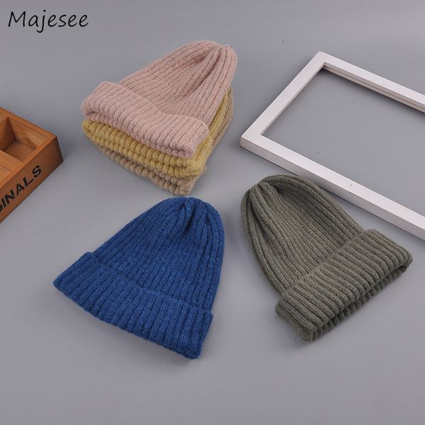 

beanies women new solid all-match daily kawaii elegant ladies sweet colorful lovely womens 2019 soft korean style harajuku chic, Blue;gray