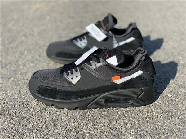 

2019 Air Off 90 White Desert Ore Hyper Jade Bright Mango Running Shoes Mens Black AA7293-200 AA7293-001 Authentic Sports Sneakers With Box