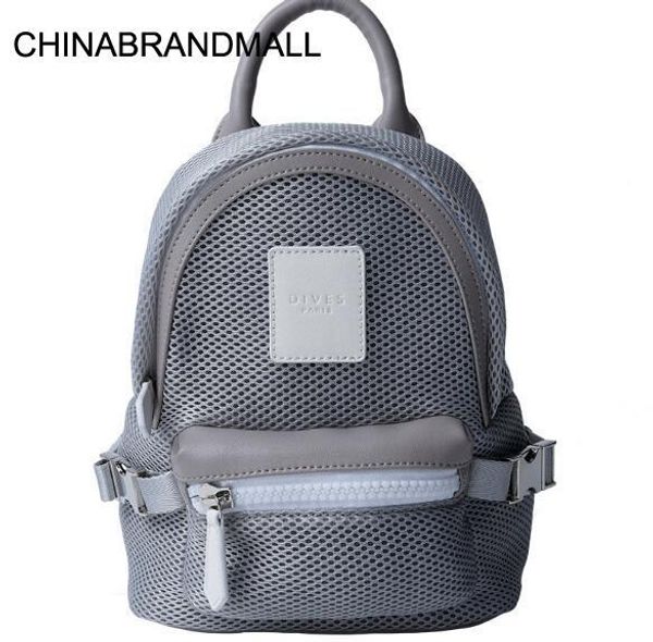 

new casual sport mesh rucksack small book bag