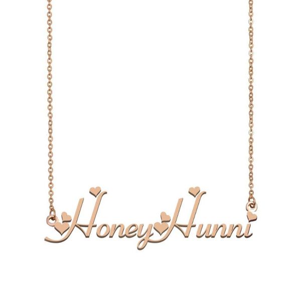 

honeyhunni name necklace , custom name necklace for women girls friends birthday wedding christmas mother days gift, Silver