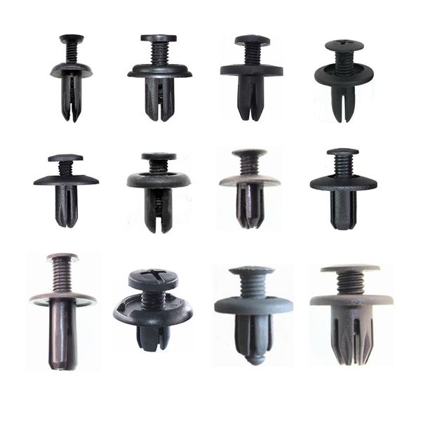 

100pcs car bumper fender wheel eyebrow plastic fastener clip screw rivet 5mm 6mm 7mm 8mm 9mm 10mm auto plastic clips fasteners