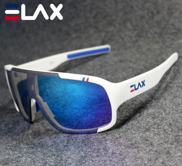 

new elax sports cycling sunglasses outdoor windproof goggles, White;black