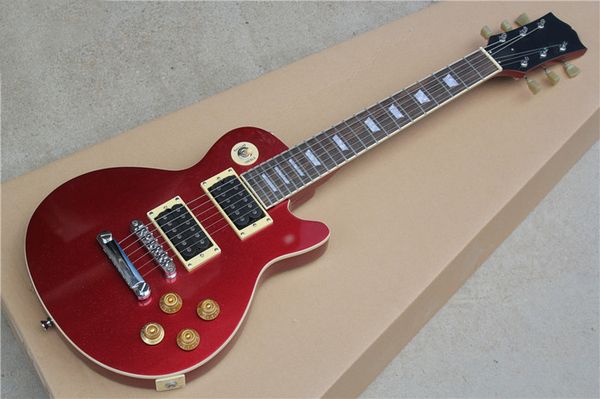 

заводская детская металлическая красная электрогитара с грифом из розового дерева, h h пикапы, хромированные аппаратные средства, предлагающ