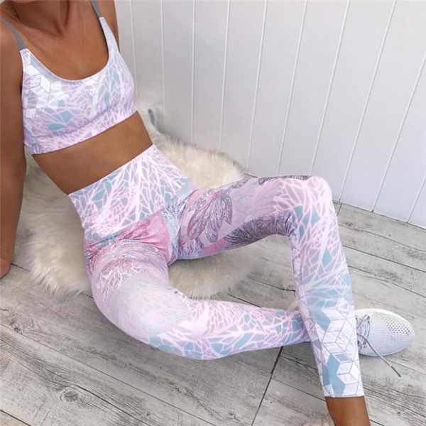 

woman sportwear yoga set seamless gym set crop bra pad elastic high waist yoga pant outfit fitness gym clothing#j30, White;red