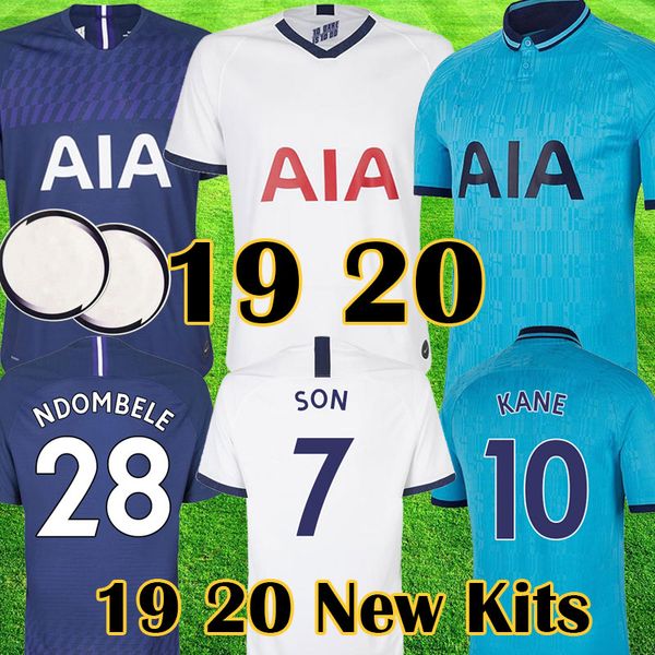 

2019 2020 new tottenham kane lo celso ndombele soccer jerseys 19 20 son dele eriksen spurs camisa football camisetas shirt kit maillot, Black
