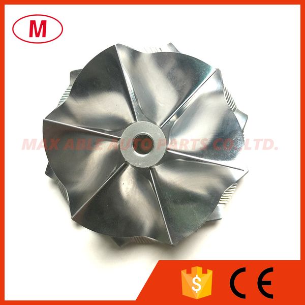 

td04 52.60/61.00mm 6+6 blades forward high performance turbo billet compressor wheel/aluminum 2618/turbocharger milling wheel for turbo chra