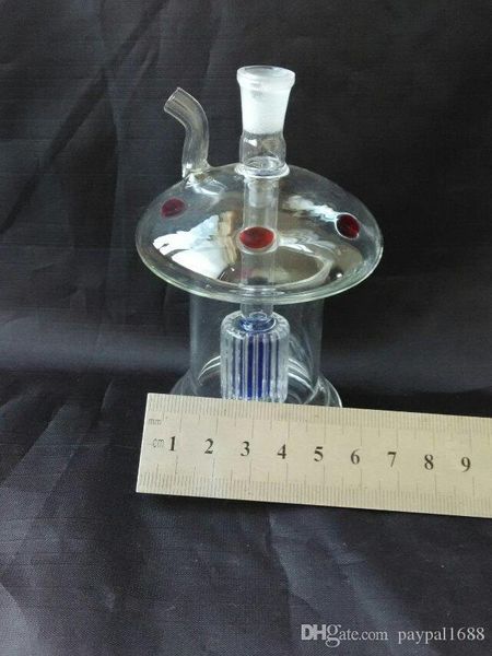 Accessori per bong in vetro con filtro a fungo, narghilè, pipe in vetro colorate mini multicolori, pipe manuali, miglior cucchiaio in vetro