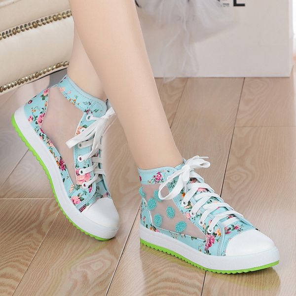 

2020 spring and summer comfortable girl canvas mesh sandals flat bottom flat heel sweet girl student casual shoes, Black