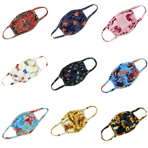 

fashion luxury face mask letter print mask breathable women masks reusable washable cycling outdoor designer printed face mask #680, Black