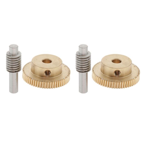 

pack of 4 60t worm wheel and 32mm gear shaft 0.5 modulus reduction set