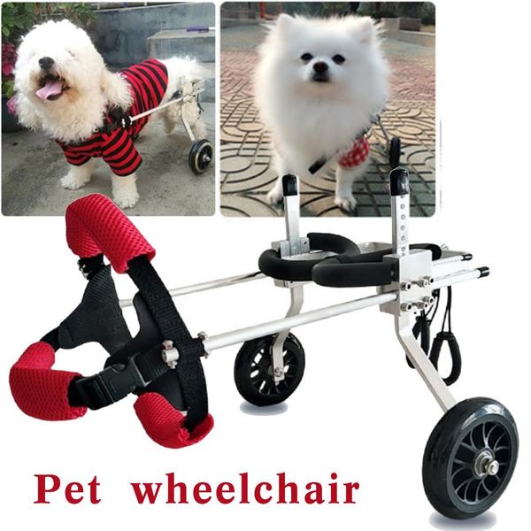 

pet wheelchair walk cart scooter pet dog wheelchair weak paralyzed for handicapped hind leg 2-wheel rear dog wheelchair