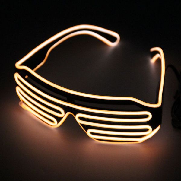 

led flashing light up glasses rave wedding party indoor outdoor night shows activities, White;black