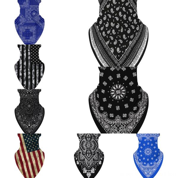 

sn5xe outdoor bandana mask shield mask headband visor neckwarmer bandana face seamless cycling fishing riding camouflage cycling scarfs, Black