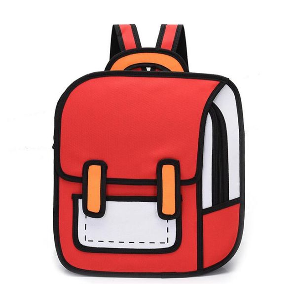 

designer cartoon cartoon two-dimensional backpack luxury special personality style backpack student schoolbags