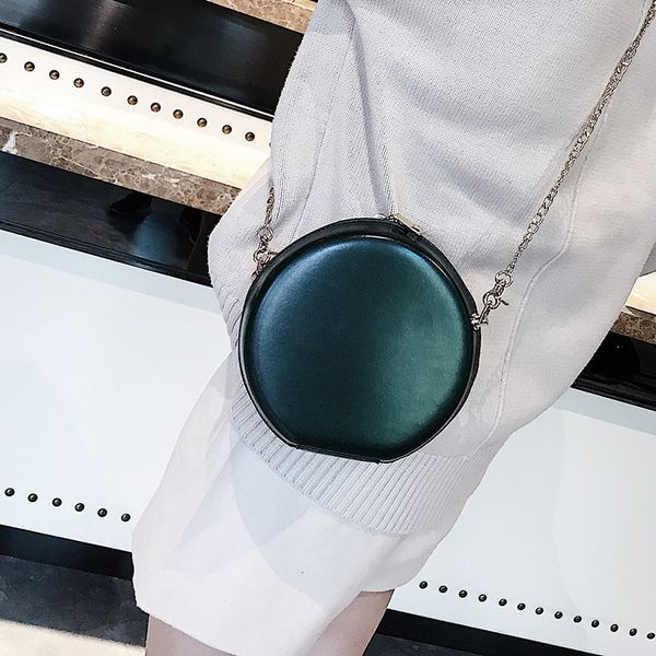 

2020 new shoulder bag women's casual fashion korean chain mini round bag crossbody