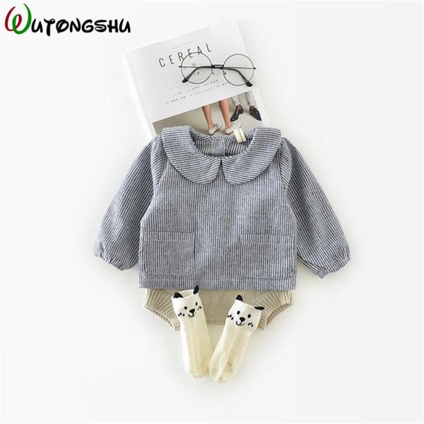 

toddler baby blouse baby girl clothes autumn long sleeve girl shirts o-neck casual shirts for girls kids cotton outwear, White;black