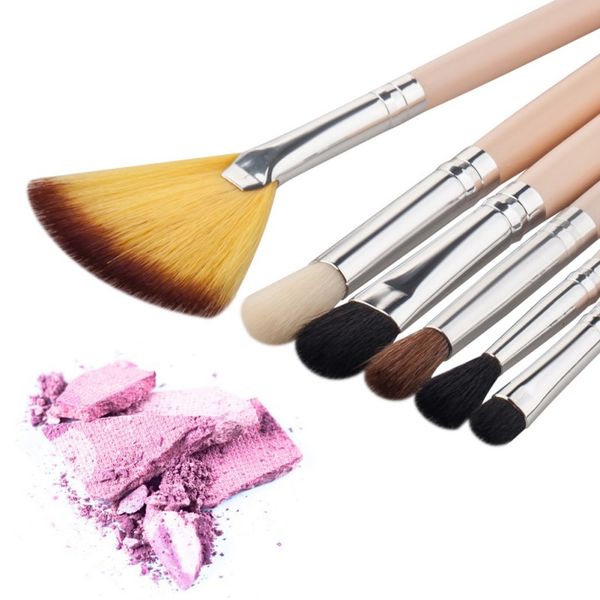 

6pcs makeup brushes solid maquiagem highlighter blush powder concealer brushes set foundation eyeshadow palette lip kit mkxj