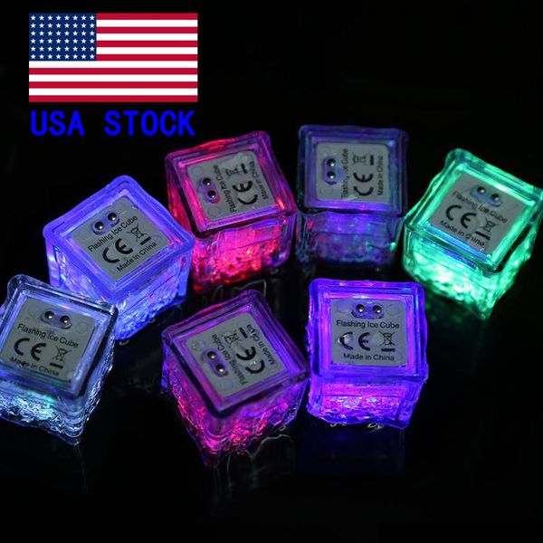 

rgb flash led cube lights ice cubes lights flash liquid sensor water submersible led bar light up for club wedding party
