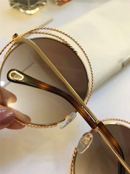 

wholesale-fashion spiral pattern round retro frame new popular designer sunglasses light color protection decorative glasses 114, White;black