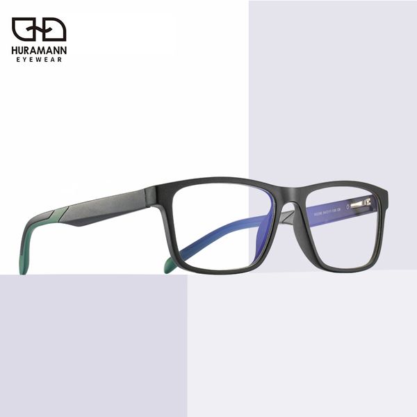 

huramann tr90 square frame blue light glasses men literary computador women computer goggles gafas proteccion oculos 2020 new, White;black
