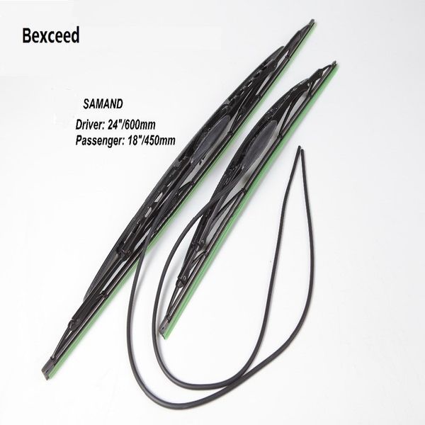 

18"+24" for samand windscreen wiper blade soft rubber wipers windshield 2pcs/pair car accessories