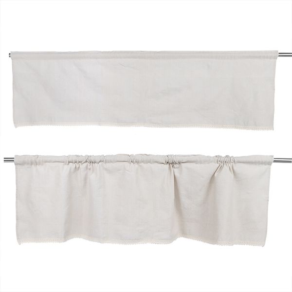 

cotton linen lace short curtain half-curtain decoration window valance kitchen cafe 40*135cm shading curtain for kitchen cabinet