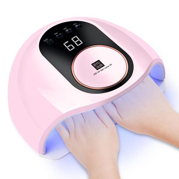 

nail dryers 168w uv led lamp for nails dryer 42 leds manicure gel drying polish auto sensor tools