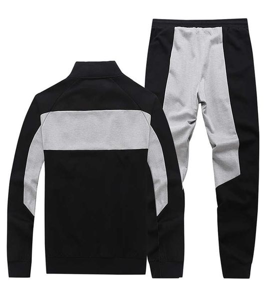 

2020 designer mens tracksuits brand s/f men jackets + joggers suits new arrival plus size luxury c0py tracksuit 2 colors yf203101, Gray