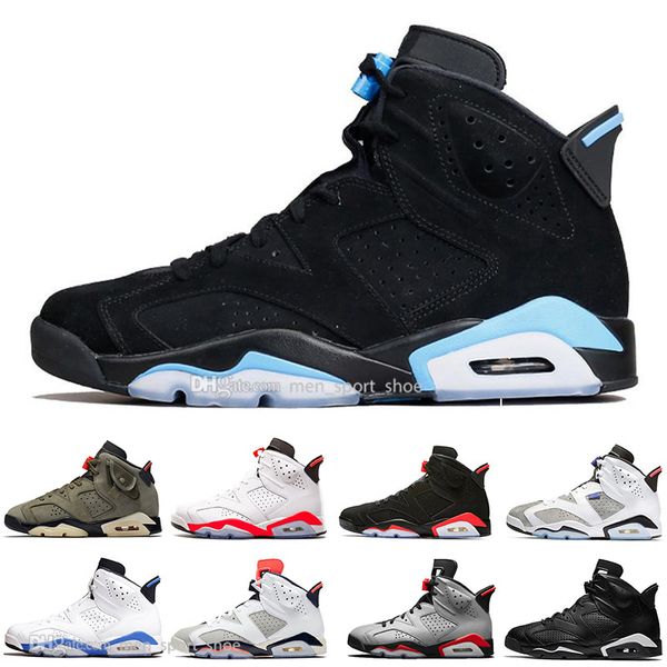 

travis scotts sport blue 6 6s mens basketball shoes cactus jack black infrared bred 2019 black green men sports designer sneakers