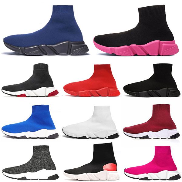 

2019 ace speed trainer mens brand sneakers sock shoes womens runners boots tripler black trainers full red pink sports casual socks shoes