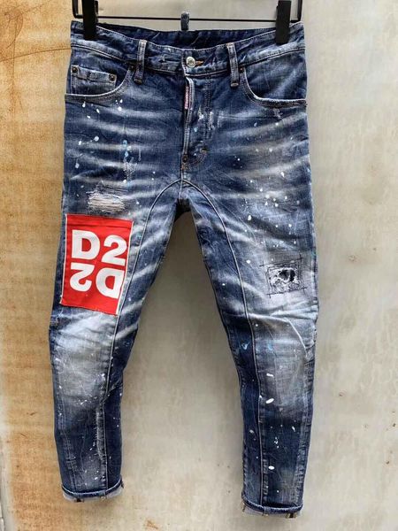 

осень зима мужская мода корея стиль винтаж свободные прямые флис кашемир теплый деним мужской смарт повседневные джинсы брюки pants12, Blue