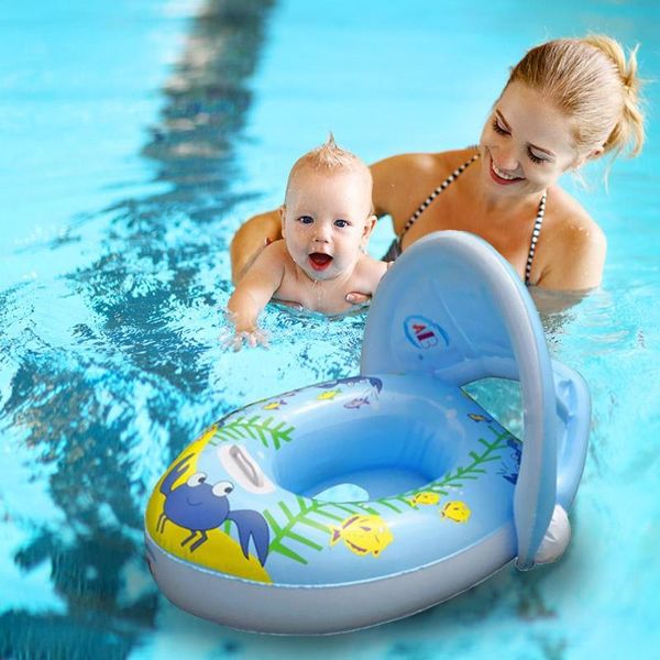 

inflatable baby kids summer swimming pool swimming ring swan swim float water fun pool toys swim ring seat boat sport for 3-36m